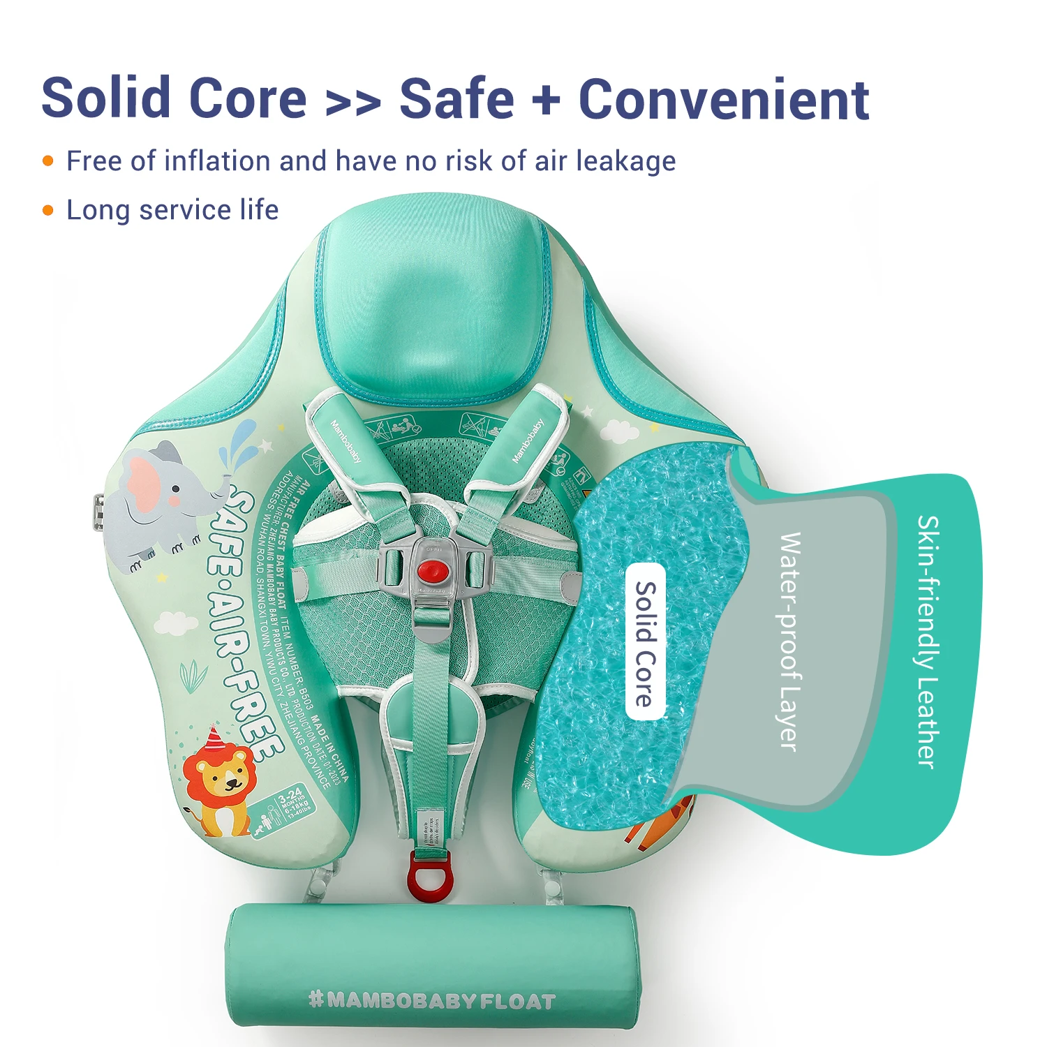 Mambobaby Animal Baby Swim Trainer with Canopy 2 Mambobaby Animal Baby Swim Trainer with Canopy 2