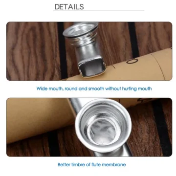 Silver Metal Kazoo Woodwind Flute for Beginners 2 | PricZone