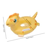 Cute Dinosaur Swim Ring Pool Toy with Handles 6