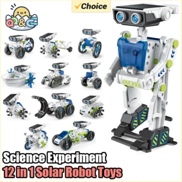 12-in-1 DIY Solar Robot Science Kit for Kids 1