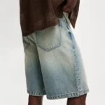 Mens Vintage Relaxed Fit Denim Shorts 4