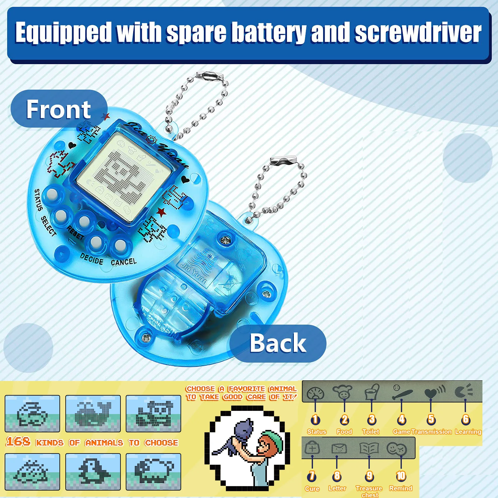 Kids Electronic Pets Game Tamagotchi Handheld Game Console Toy in Russian Original German Spanish Polish Virtual Digital Pet Toy 3 Kids Electronic Pets Game Tamagotchi Handheld Game Console Toy in Russian Original German Spanish Polish Virtual Digital Pet Toy 3
