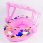 Dinosaur Baby Pool Float with Sunshade 6