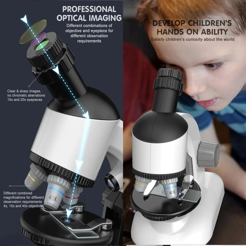 Kids Science Lab Microscope Experiment Kit 4 Kids Science Lab Microscope Experiment Kit 4