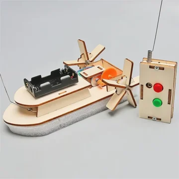 DIY STEM Electric Wooden Boat Kit for Kids 1