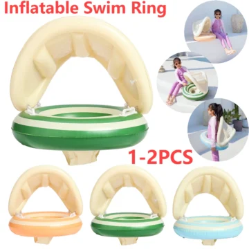 Baby Swim Float with Sunshade for Toddlers 2