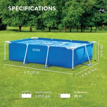 Intex 98 x 79 x 295 Inch Rectangular Pool 2 | PricZone Intex 98 x 79 x 295 Inch Rectangular Pool 2 | PricZone