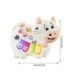 Kids Cartoon Toy Piano with Lights and Music 6