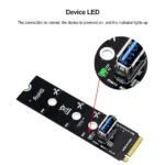 M2 NGFF M Key to USB 3.0 PCIe Riser Adapter Card 3