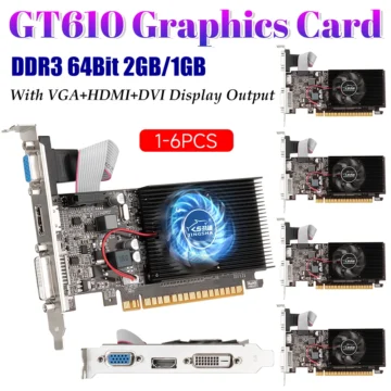 GT610 2GB DDR3 PCI-E Gaming Graphics Card 1