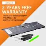 DXGH8 Battery for Dell XPS 13 & Inspiron 7390 1