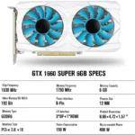 GTX 1660 Super 6GB GDDR6 192-bit GPU 2
