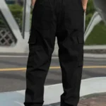 Mens Loose Fit Straight Leg Cargo Pants 2