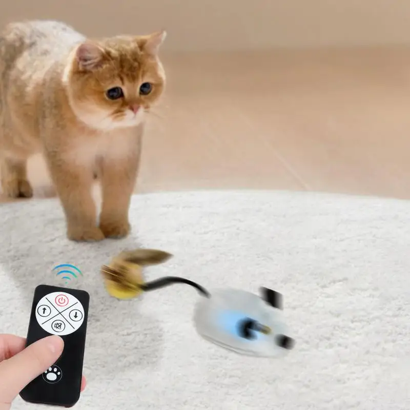 Automatic SensingMouse Moving Cat Toys Electronic Squeaky Mice Moving CatMouse Toy For Kitten IndoorOutdoor Pet Cat Exercise 6 Automatic SensingMouse Moving Cat Toys Electronic Squeaky Mice Moving CatMouse Toy For Kitten Indoor/Outdoor Pet Cat Exercise 6