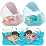 Baby Inflatable Swim Ring with Sunshade 2