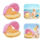 Baby Mermaid Swim Ring with Seat and Handles 3