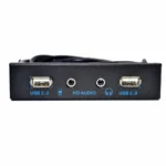 Durable 9 Pin to 4 Port USB Audio Front Panel Hub 5