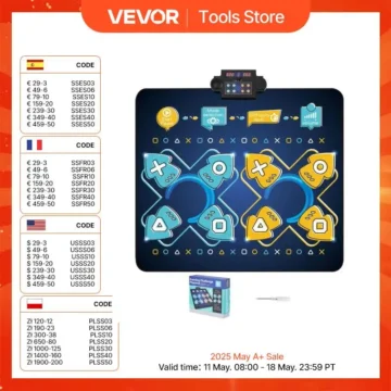 VEVOR Kids 8-Button Dance Mat Game Pad 1