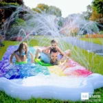 Double Lane Inflatable Water Slide Pool 6