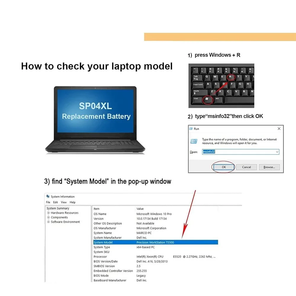 HP Spectre X360 SP04XL Replacement Laptop Battery 5 HP Spectre X360 SP04XL Replacement Laptop Battery 5