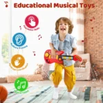 2 in 1 Electric Toy Guitar and Piano for Kids 5