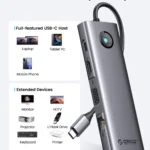 ORICO USB-C Docking Station with HDMI and RJ45 6