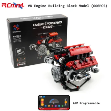 APP Motorized V8 Engine Kit with LED Light 1