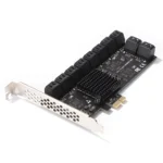 Mining 20/16/12/6 Ports SATA 6Gb to PCI Express Controller for PC Expansion Card PCIe to SATA III Converter PCIE Riser Adapter 4