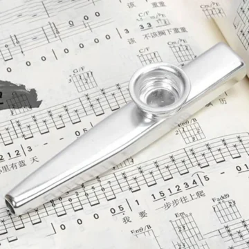 Silver Metal Kazoo Woodwind Flute for Beginners 1