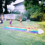 Double Lane Inflatable Water Slide Pool 5