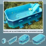 Large Folding Outdoor Pool for Kids and Adults 2