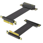PCIe 4.0 X1 X4 90-Degree Riser Cable Extender 1
