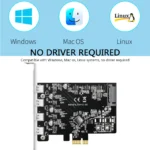 7 Port USB-C PCIe Expansion Card Adapter 3