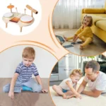 Wooden Drum Set for Kids Musical Toy Kit 4