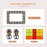 Magnetic Tile Set 56 PCS for Kids Learning Fun 3