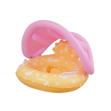 Baby Mermaid Swim Ring with Seat and Handles 2