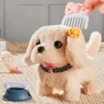 Plush Walking Puppy Toy with Pet Backpack 2