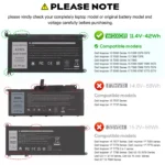 WDXOR Battery for Dell Inspiron 13 15 5000 7000 2