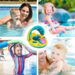 Baby Swim Float with Canopy and Steering Wheel 4