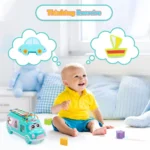 Musical Cartoon Baby Bus Piano Toy 5
