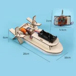 DIY STEM Electric Wooden Boat Kit for Kids 6