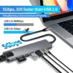 USB C Hub 8-in-1 Adapter for Laptops 2