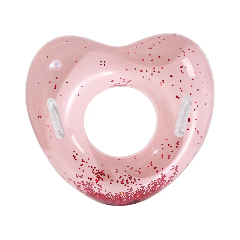 Pink Heart Inflatable Pool Seat for Girls