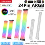 COOLMOON RGB Light Strip Bar PC Extension Kit 1