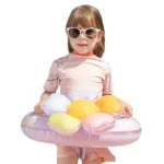 Inflatable Flower Baby Swim Ring with Handle 3