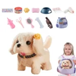 Plush Walking Puppy Toy with Pet Backpack 1