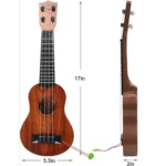 17in Kids Mini Ukulele Guitar Toy with Picks 3