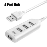 Portable 4-Port USB 2.0 Hub Splitter Adapter 1