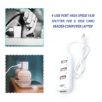 Portable 4-Port USB 2.0 Hub Splitter Adapter 2