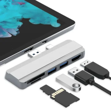 5-in-1 USB Docking Station for Surface Pro 1